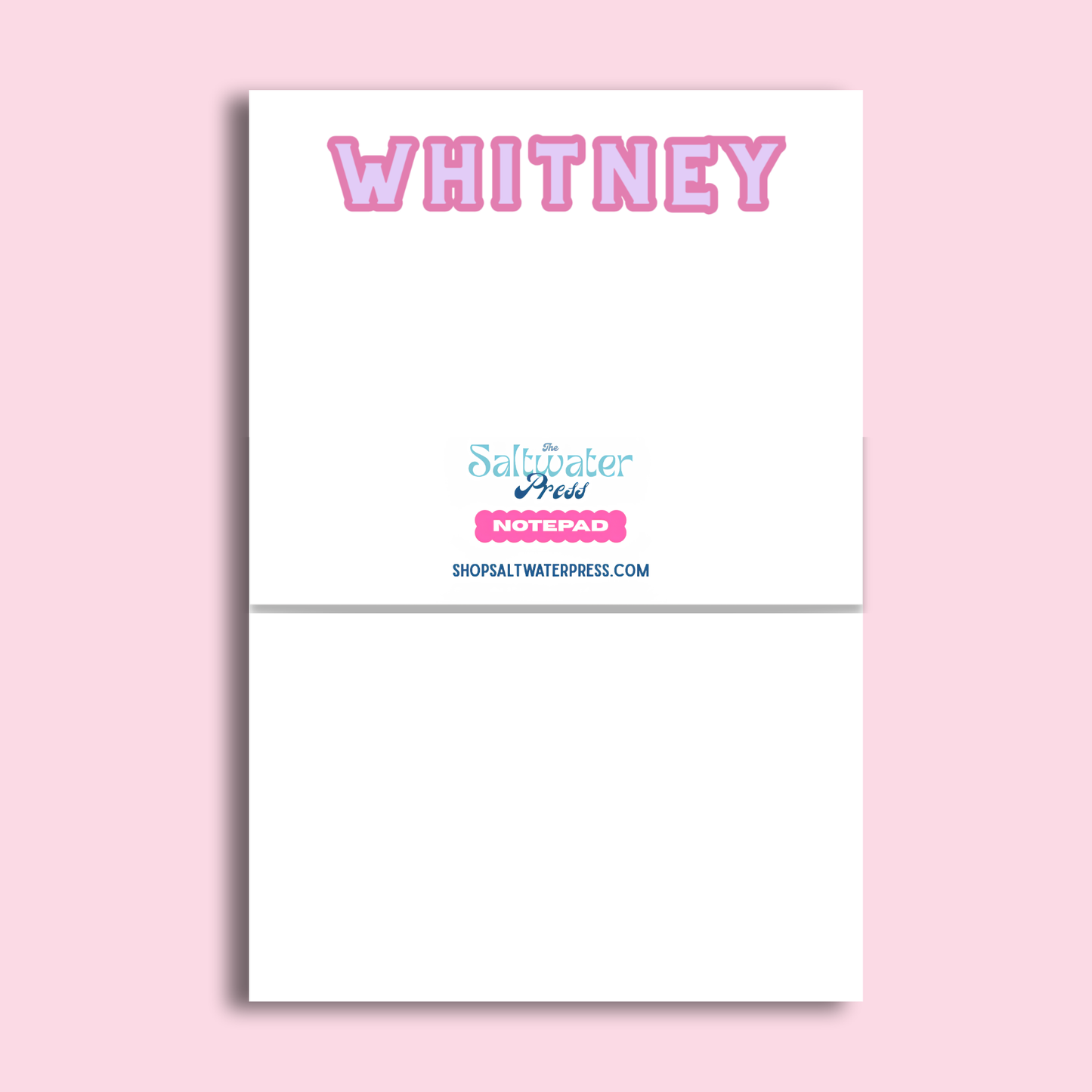 Personalized Name Notepad by The Saltwater Press